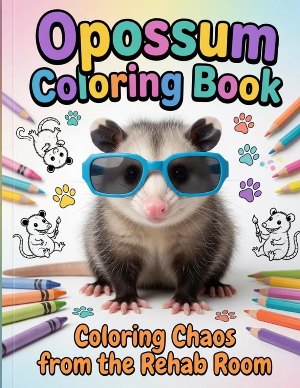 Opossum Coloring Book: Coloring Chaos from the Rehab Room