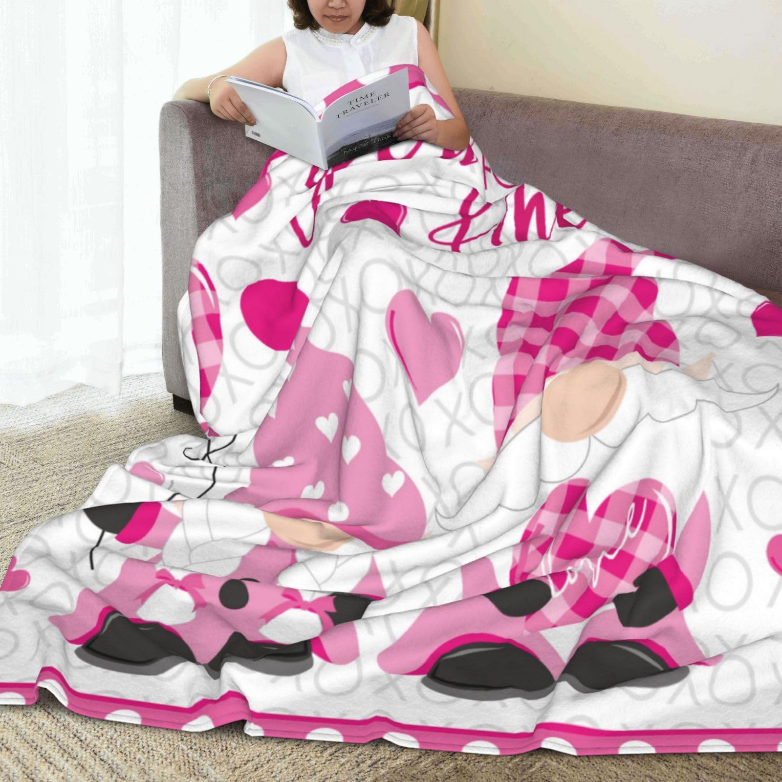 VAPOKF Coperta morbida e accogliente con motivo tribale degli indiani d'America, per adulti e bambini, in microfibra leggera, per divano, letto, divano, viaggio, 150 x 129 cm