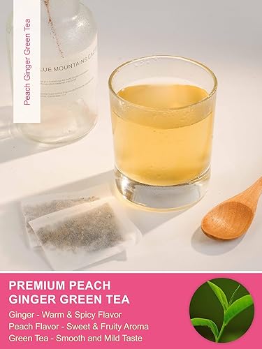 Vista 57 de TeeLux Bolsas de té verde, té verde puro natural, súper antioxidante, cafeinado, 100 bolsas de té para apoyar la salud general