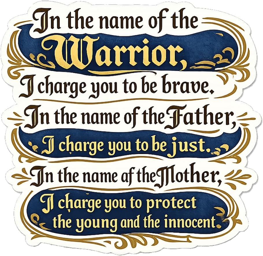 Knight's Oath Kingdoms Seven Dunc Egg Sticker | Sticker | 3" x 3"