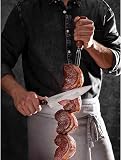 Tramontina - Brochette large Churrasco. 1pc. Inox et bois 85cm. - 6