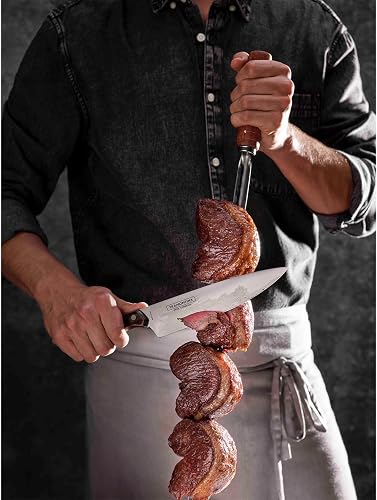 Tramontina - Brochette large Churrasco. 1pc. Inox et bois 85cm. - 6