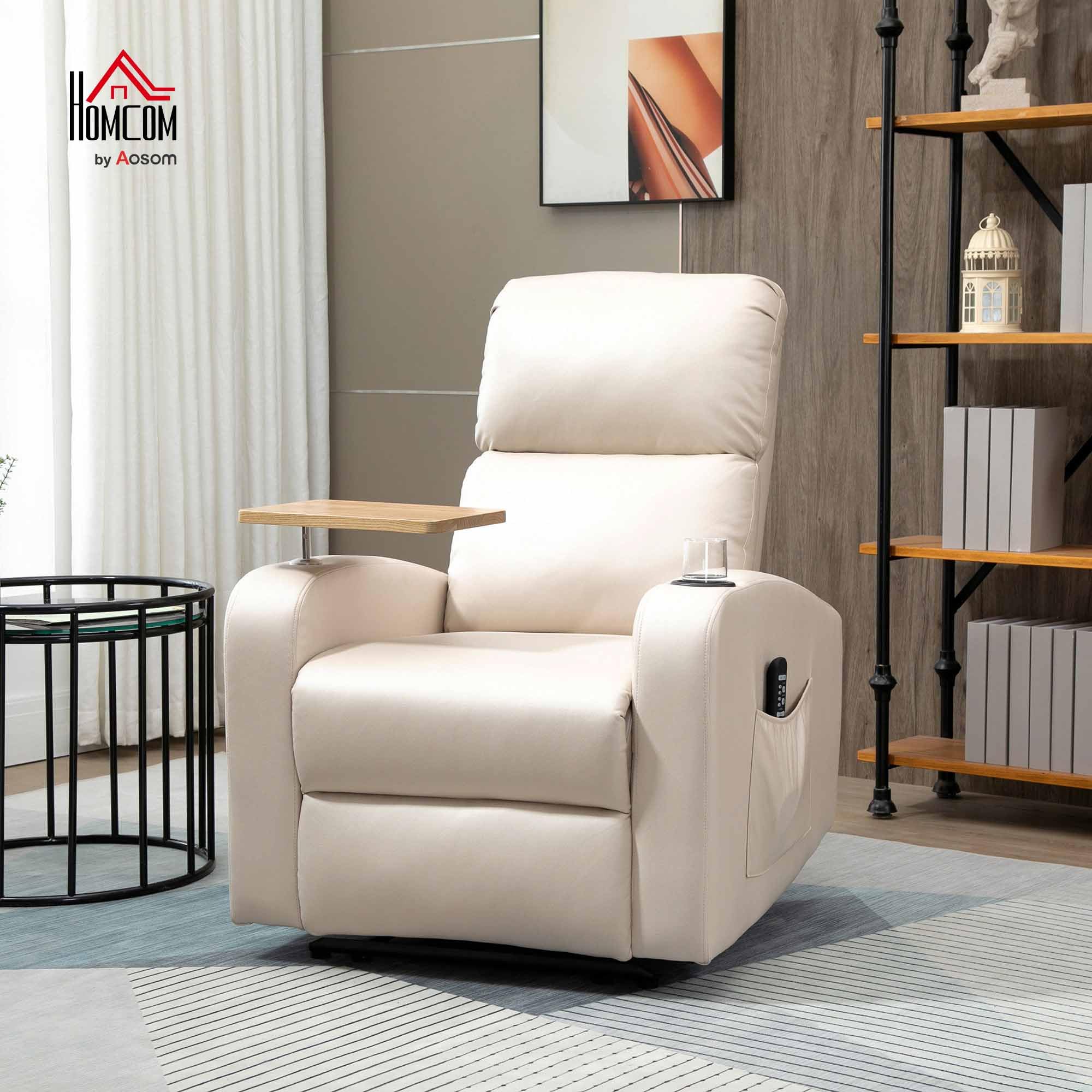 Poltrona Alzapersona Poltrona Relax Alzapersona HOMCOM In Velluto