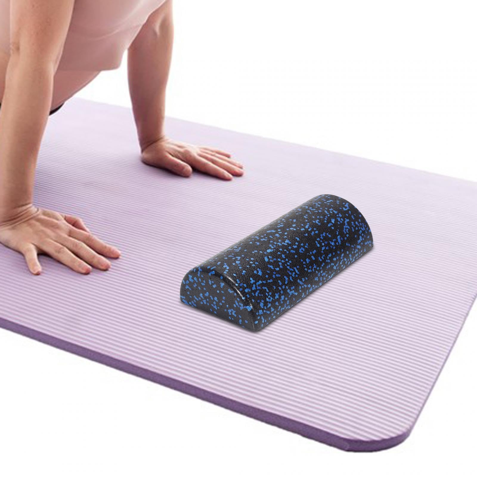 rockible Rullo in Schiuma Semicircolare Rullo a Colonna per Yoga Pilates Blocchi Yoga, Rullo Muscolare, Mezzo Rullo in Schiuma per Allenamento con Attrezzature