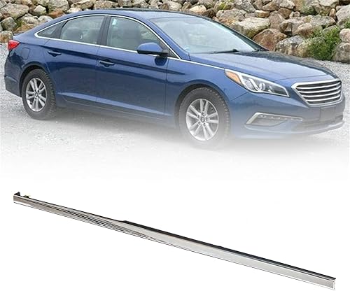 Miniatura 7 de munirater Guardabarros delantero derecho cromado embellecimiento moldura de repuesto para Hyundai Sonata 87772-C1000 2015 2016 2017