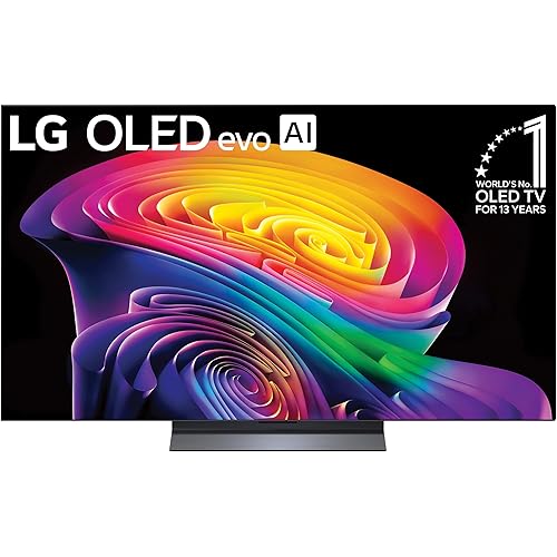 LG 55-Inch Class OLED evo AI 4K C6 Series Smart TV w/Dolby Atmos, Dolby Vision, HDR10, AI Super Upscaling 4K, Filmmaker Mode, Wow Orchestra, Compatible with Alexa (OLED55C6PUA, 2026)