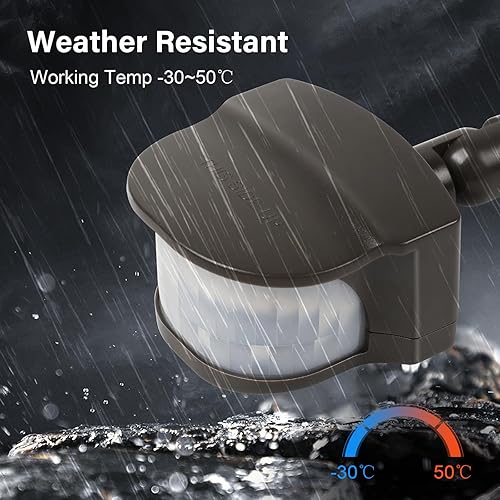 Miniatura 6 de Detector de movimiento de repuesto de 240 grados, tiempo ajustable y sensibilidad de detección de hasta 60 pies, 3 modos de trabajo, sensor de