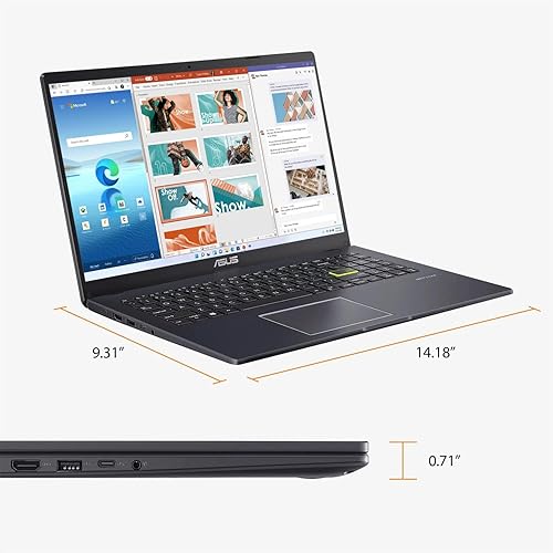 Miniatura 5 de ASUS Vivobook Go 15 L510 - Laptop ultradelgado, pantalla FHD de 15.6 pulgadas, procesador Intel Celeron, 4 GB de RAM, SSD de 512 GB, batería de