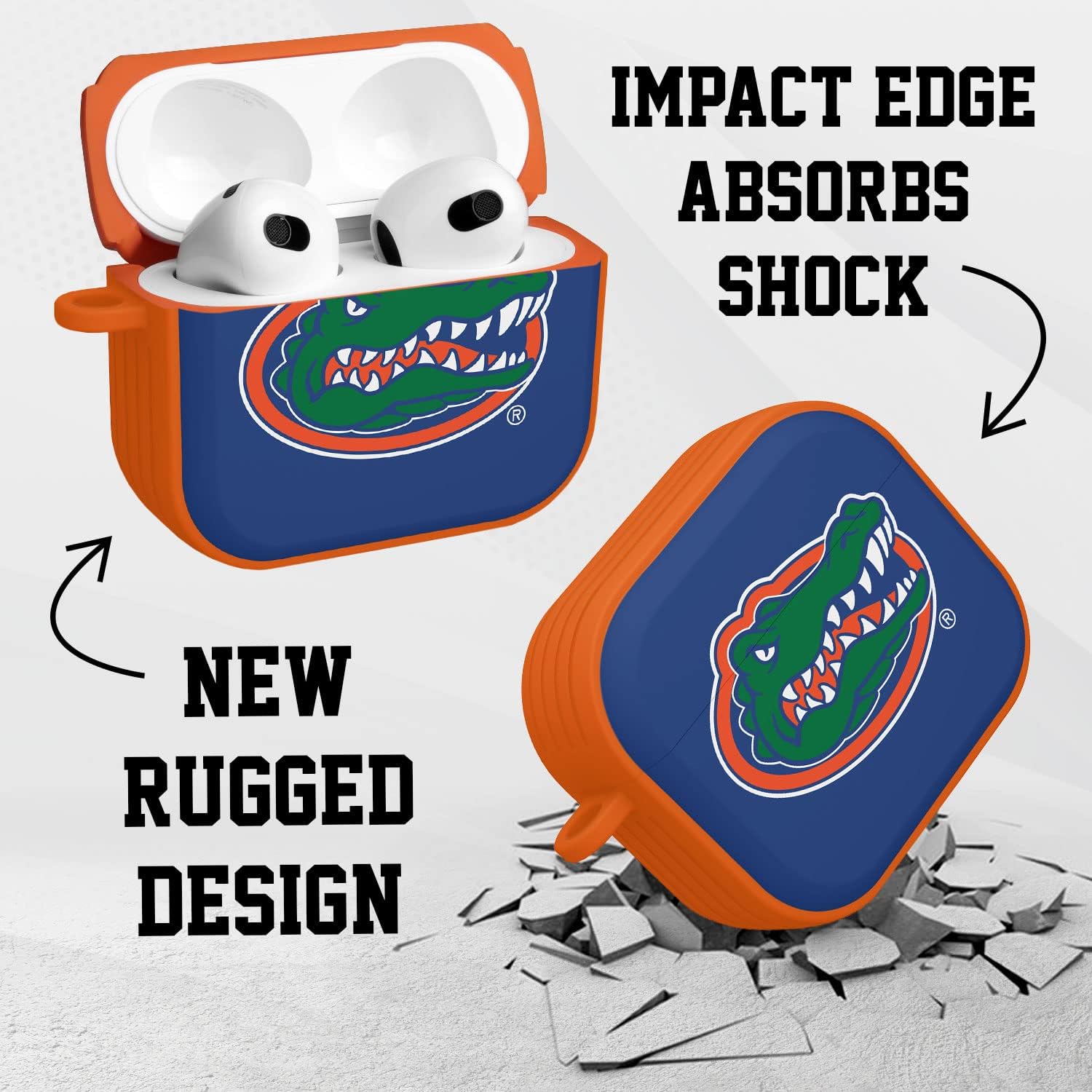 Affinity Bands Florida Gators HDX Case Cover Compatible with Apple AirPods Gen 3 (Classic)