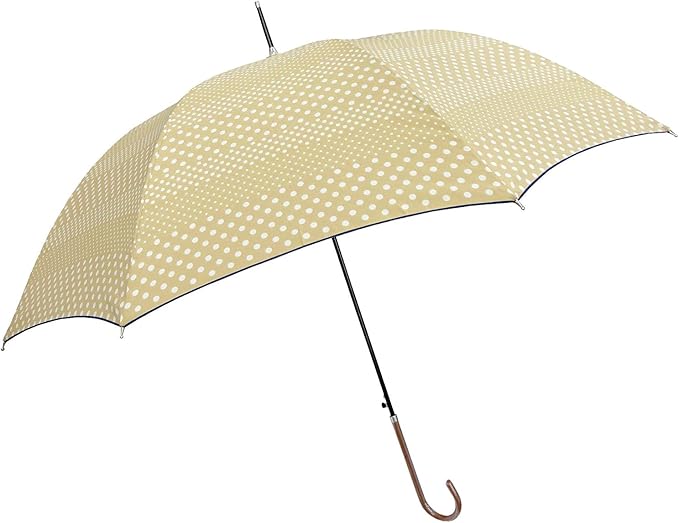 Amazon レディース 大きめ 傘 ドット 水玉 60cm ジャンプ傘 ベージュ 長傘 通販 Amazon レディース 大きめ 傘 ドット 水玉 60cm ジャンプ傘 ベージュ 長傘 通販