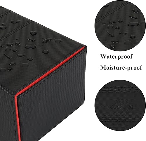 Miniatura 4 de AEGIS GUARDIAN - Caja de cartas para MTG con 3 bandejas, caja de cubierta Commander con capacidad para más de 200 cartas de doble manga, piel