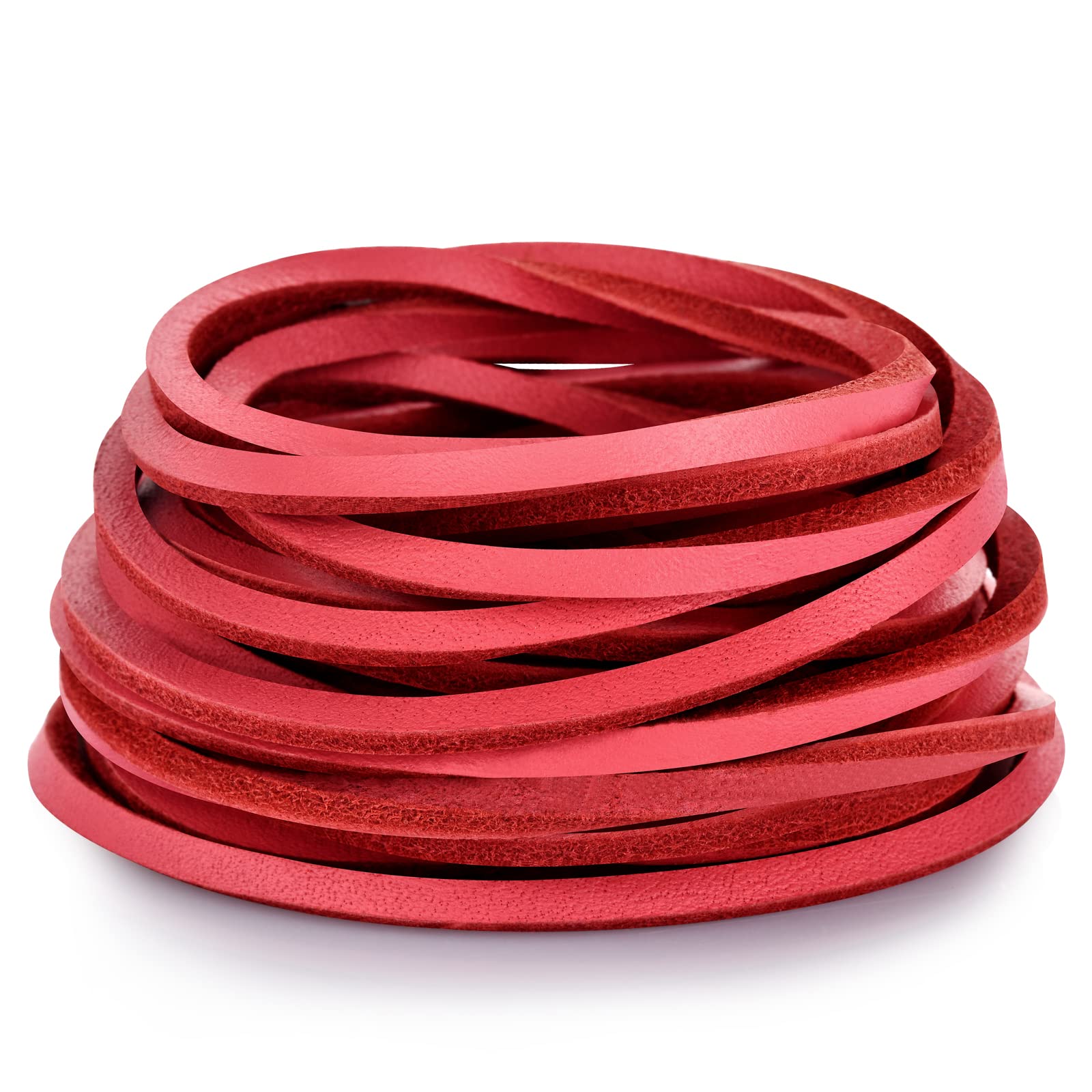 Snapklik.com : TeeLiy 3mm Flat Genuine Leather Strip Cord Lace Full ...
