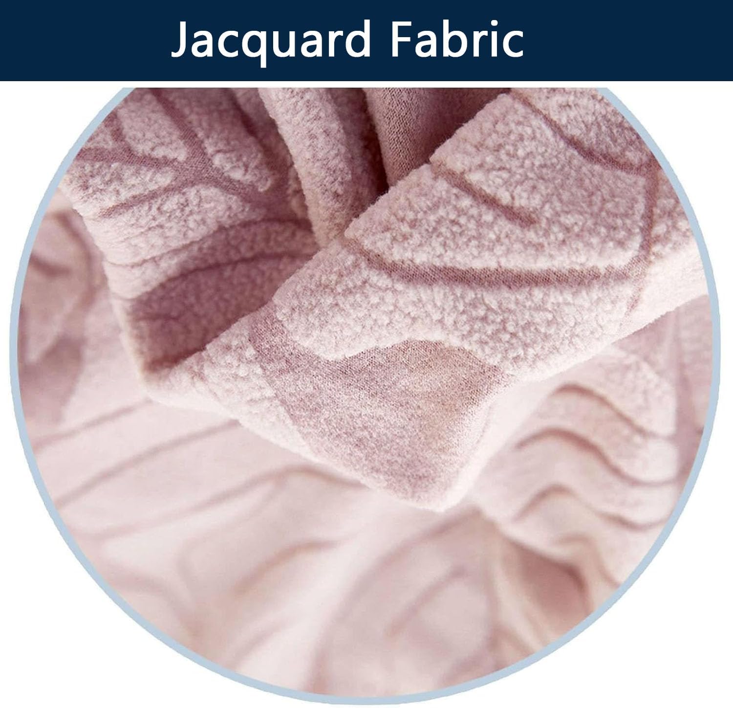 YOPOIY Sofa Bed Slipcover with Skirt Jacquard, Stretch Folding Futon Cover Nonslip Removable Washable Armless Sofa Cover (beige,150-190cm)