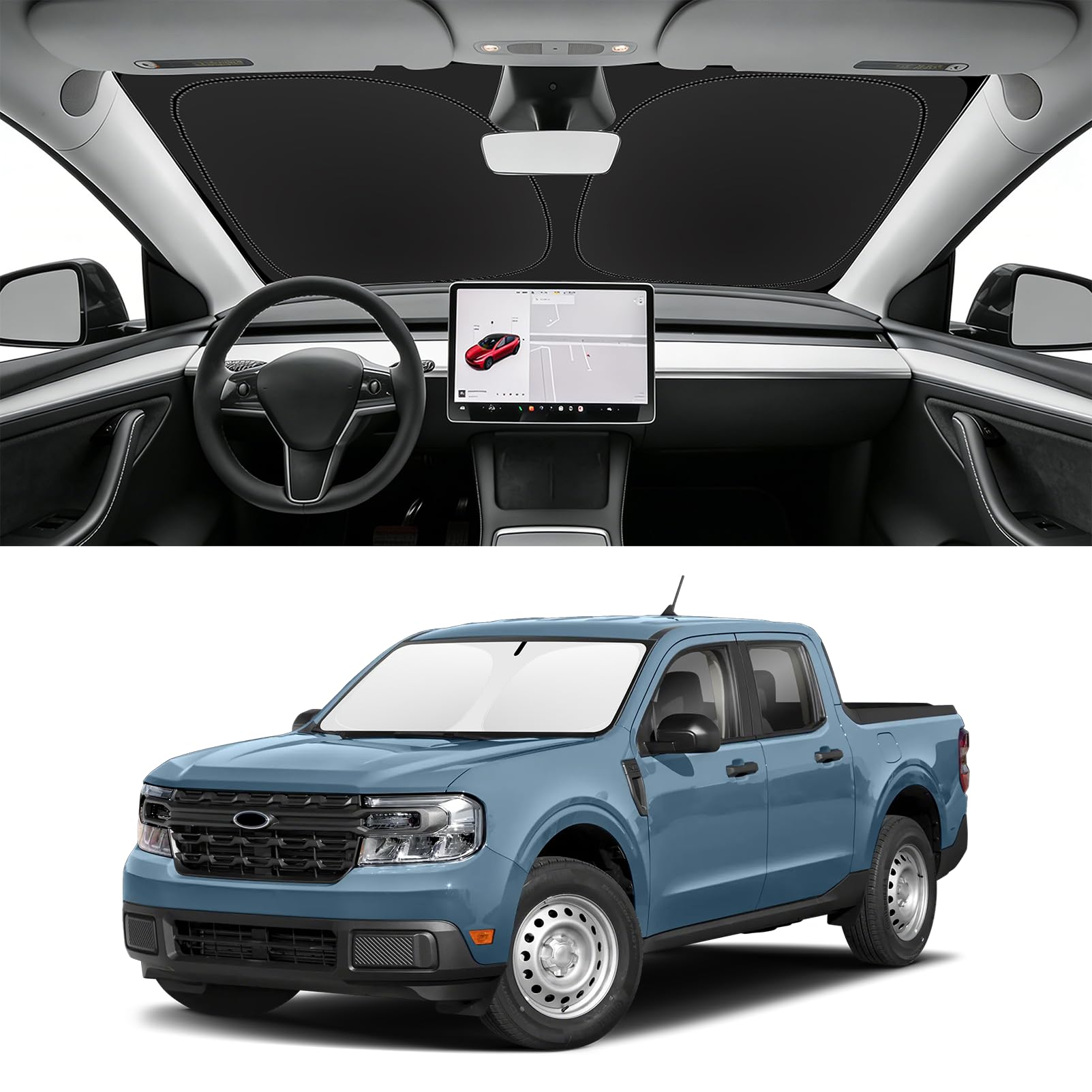 Custom Fit Windshield Sun Shade for Ford Maverick 2022-2026