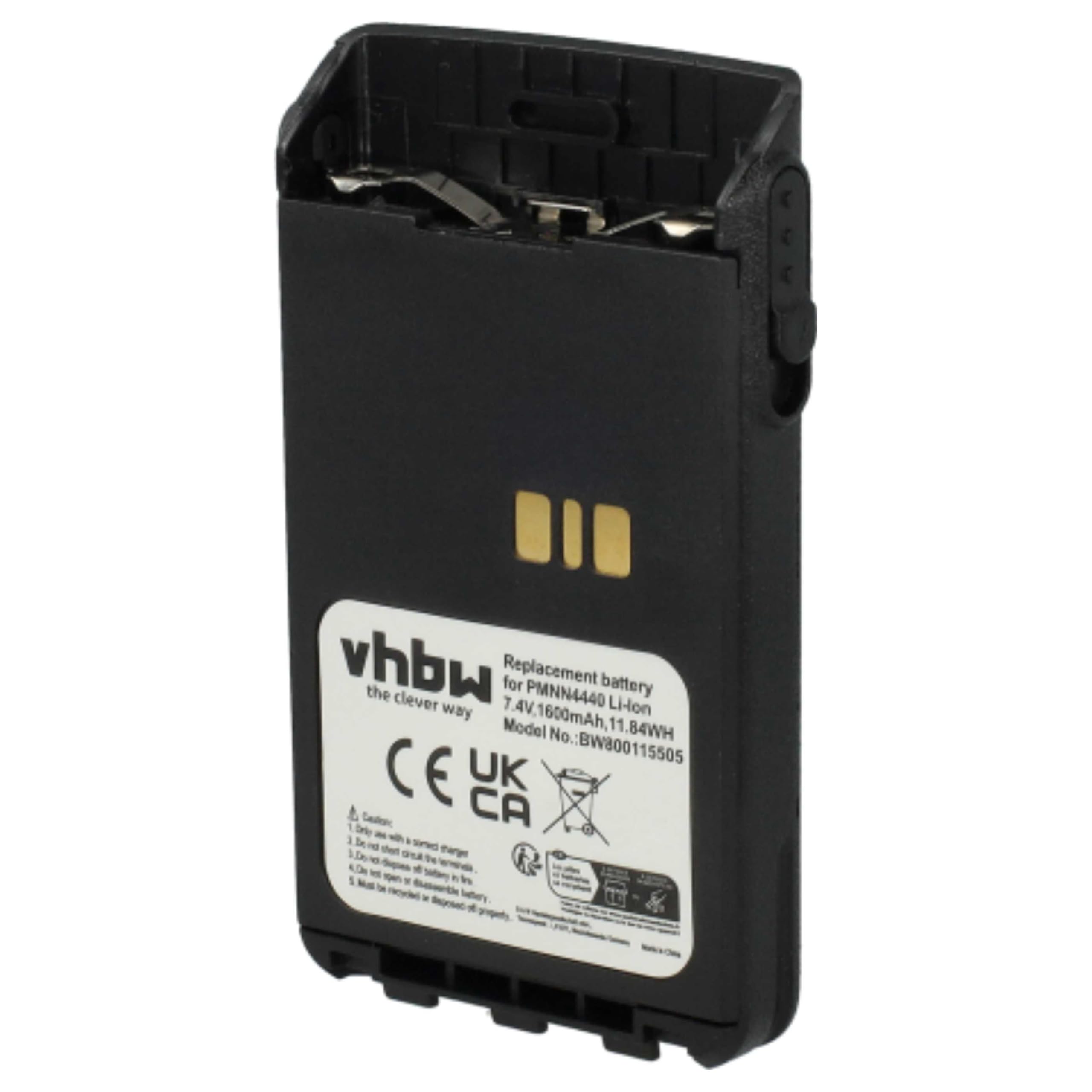 vhbw 2X Batterie Compatible avec Motorola MOTOTRBO DP3441 Radio Talkie-walkie (1600mAh, 7,4V, Li-ION)