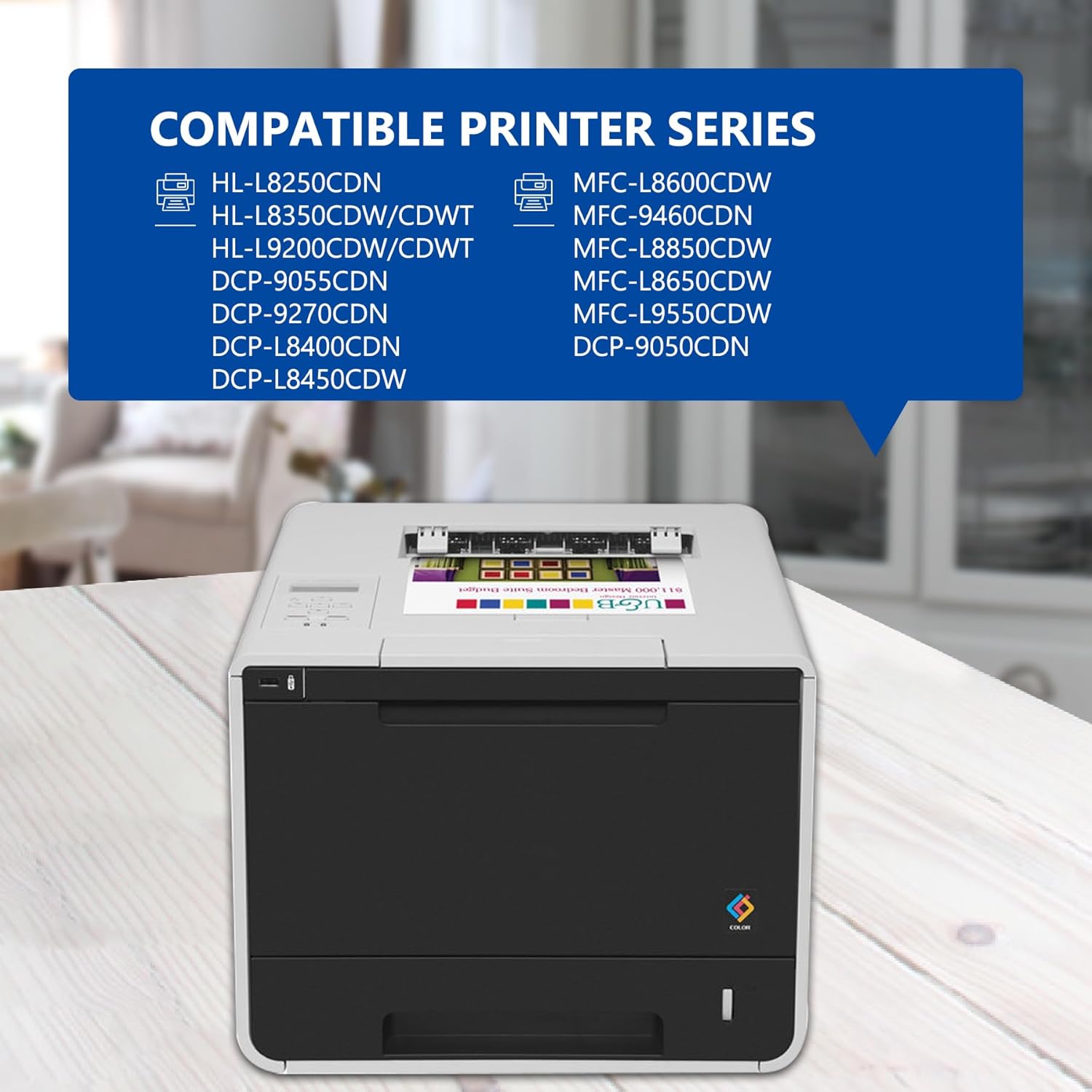TN331 Toner Cartridge Compatible TN331BK C M Y 4-Pack High Yield Replacement for Brother TN-331 TN336 TN-331 for HL-L8350CDW Toner HL-4150CDN MFC-L8850CDW MFC-9970CDW Printer (TN 331)