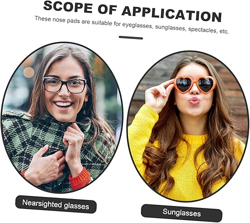 Miniatura 4 de GLEAVI 36 pares de almohadillas de silicona para la nariz, almohadillas adhesivas para la nariz, protectores de nariz para lentes, almohadillas de