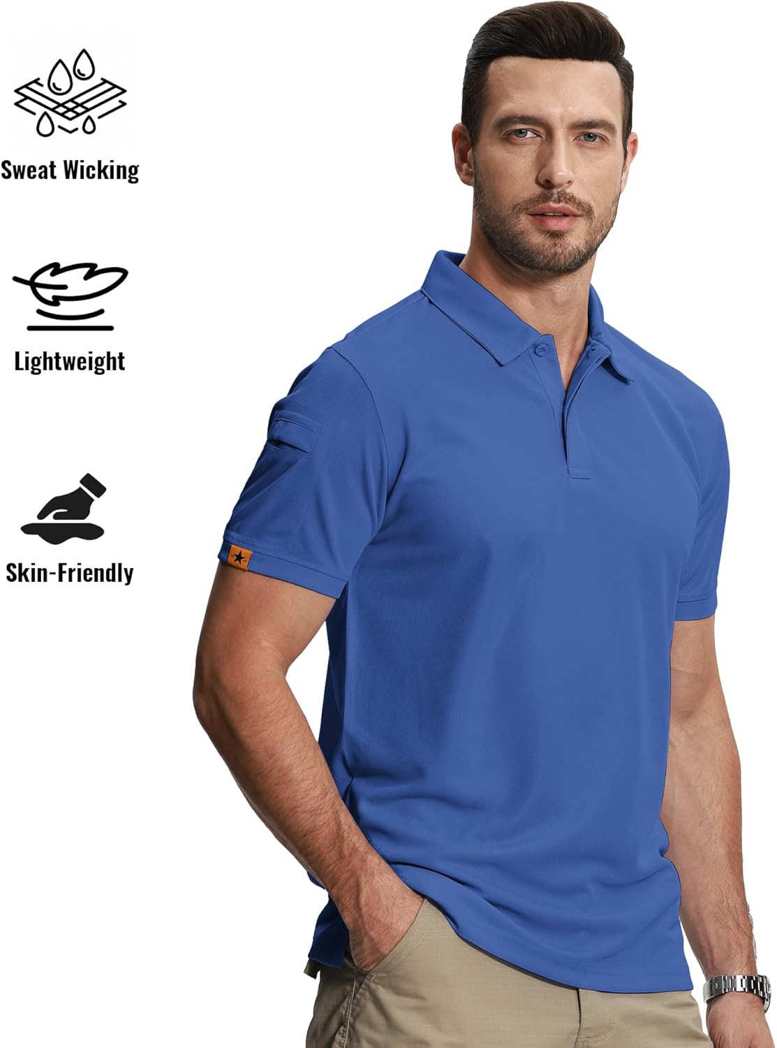 SCODI 5 Pack Mens Polo Shirts Short Sleeve Athletic Golf Polo Shirt for Men Casual Collared Summer Multipack T-Shirts - Image 2