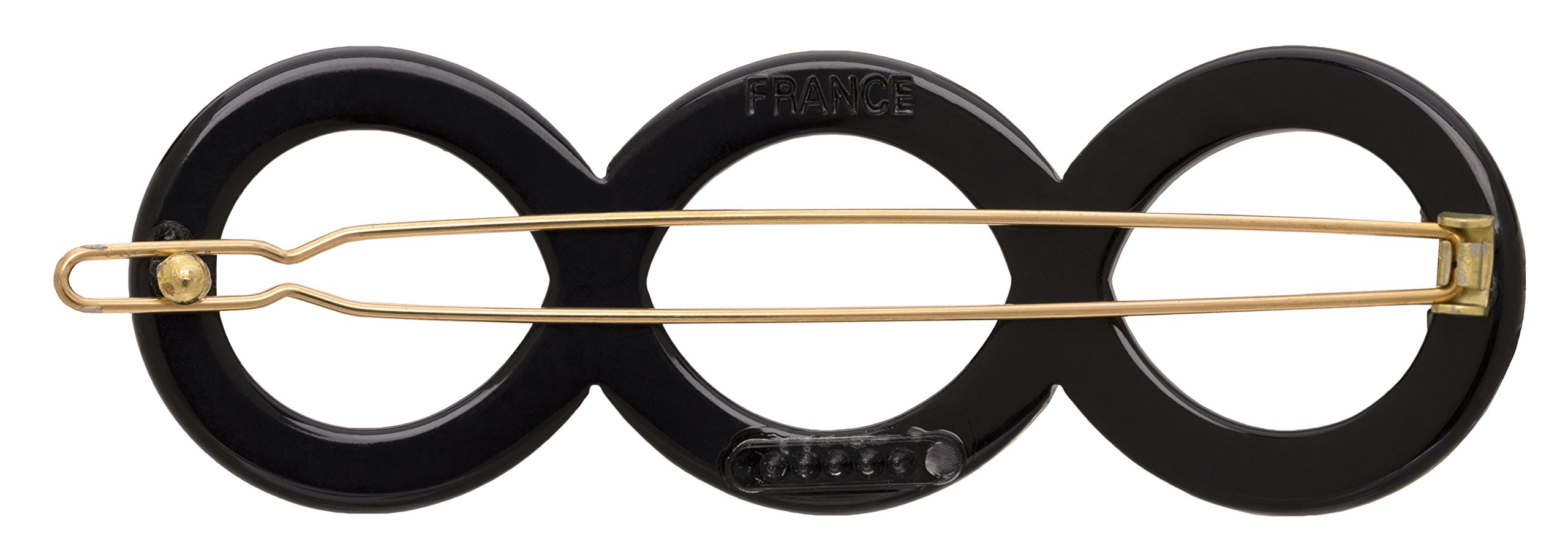 Amazon.com : France Luxe Triple Circle Tige Boule Barrette  display picture 1