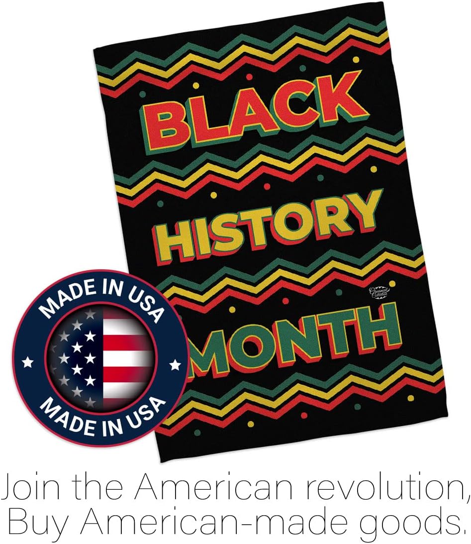 Black History Month House Flag - Lives Matter BLMCelebrates African Americans Heritage - Decoration Banner Small Garden Yard Gift Double-Sided Made in USA 28 X 40