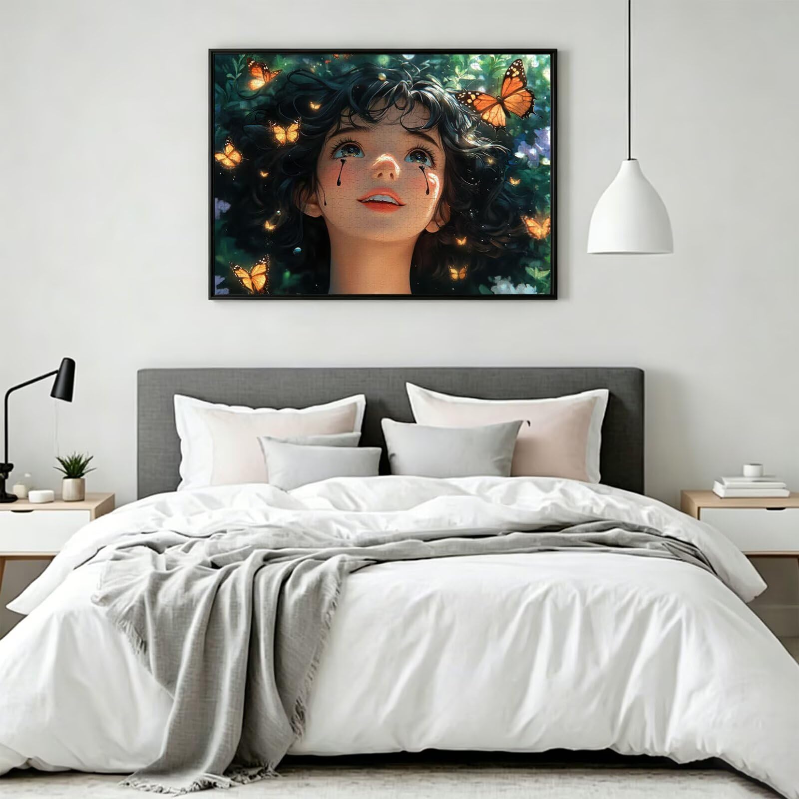 Puzzle 4000 Teile Mädchen Herausforderndes Klassische Puzzles, n-638 | Familienpuzzles, Entspannung Aktivitäten, Schwieriges Kunst Puzzle Schmetterling, Impossible Herausforderndes
