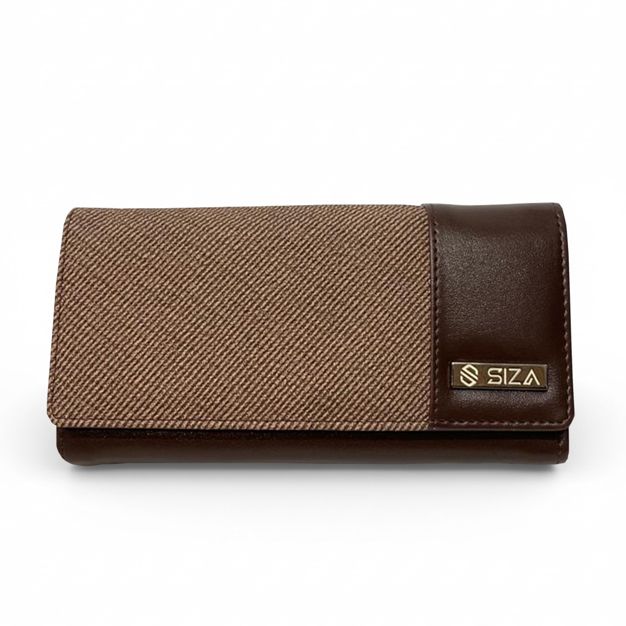 siza Women’s Premium Long Wallet | PU Leather Clutch with Multiple Card Slots, Cash, Coin Holder, Zipper Pocket & Trifold Design | Stylish Ladies Purse for Daily Use, Travel & Gifting (Coffee Brown)-picture-31