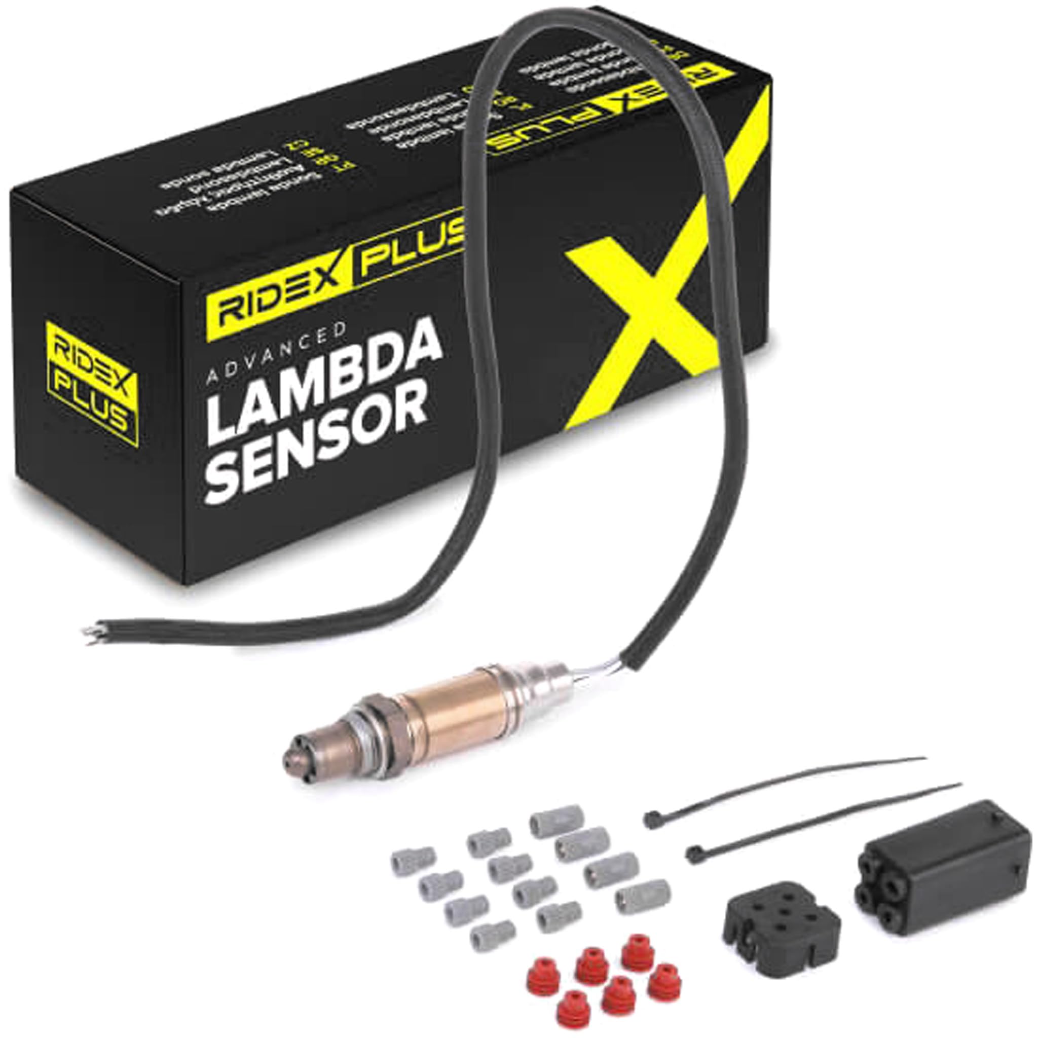 RIDEX PLUS 3922L0225P Sonda lambda con serracavo con materiale di fissaggio/montaggio senza spina/cappuccio Compatibilità con RENAULT Clio 3 Hatchback BR0/1, CR0/1