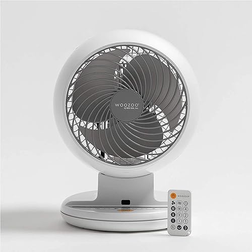 Miniatura 9 de IRIS USA Woozoo Ventilador oscilante, ventilador vórtice, ventilador 7 en 1 equipado con control remoto con temporizador, oscilación