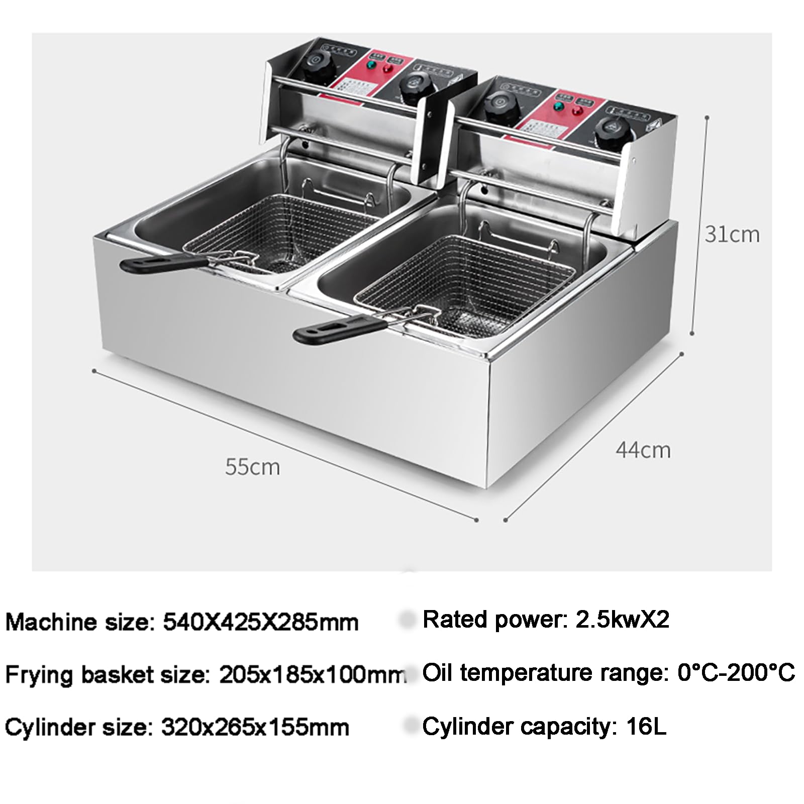 Amazon.com: Deep Fryer - Electric Deep Fat Fryer, Stainless Steel