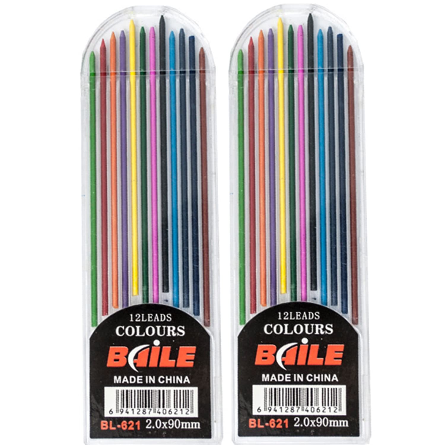 36 Buntstiftminen Von Four Candies – 72 Stück, Bunte Farbauswahl – Für Mechanische Buntstifte