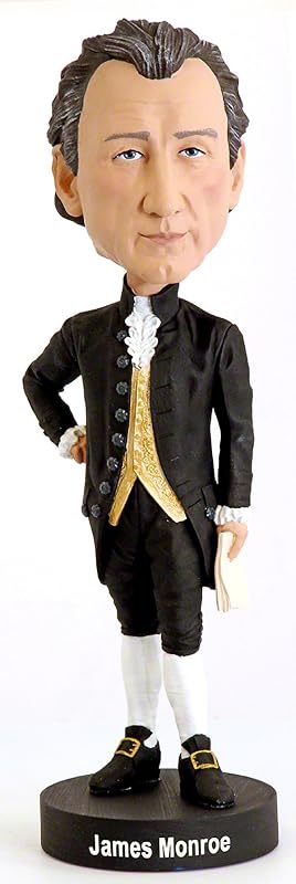 Bobblehead de James Monroe, figura realista de poliresina de primera calidad, número de serie único, detalle exquisito
