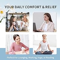 Vista 8 de Almohadilla de calentamiento para cuello, hombros y espalda apta para microondas y lavable 27x5" Bolsas de arroz para microondas para terapia