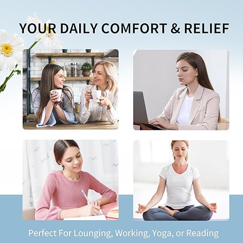 Miniatura 7 de Almohadilla térmica para cuello, hombros y espalda, lavable para microondas, 27 x 5 pulgadas, bolsas de arroz para terapia de calor, paquete