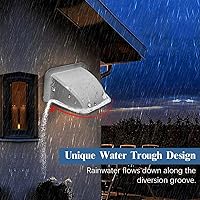 Vista 5 de WEILAILIFE Cubierta Universal para Cámara, Protección contra el Sol y la Lluvia, Techo Protector Impermeable para Cámaras de Cúpula y Bala