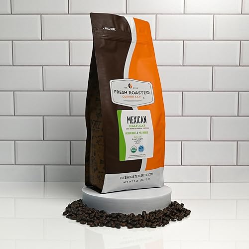 Vista 242 de Café tostado fresco, descafeinado de agua suiza orgánica Sumatra, 5 libras (80 onzas), Kosher de comercio justo, grano entero tostado medio