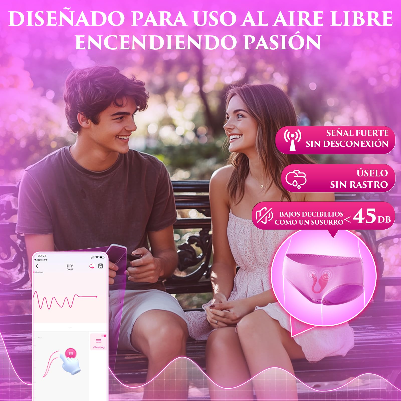 Cacuola Vibradorador Mujer Juguetes Eróticos Para Pareja Sexuales, App Vibrador Mando Distancia, 9 Modos Vibradorador Clítoris Control Remoto, Consoladores.. Para Mujer con Vibración Juguetes Sexuales