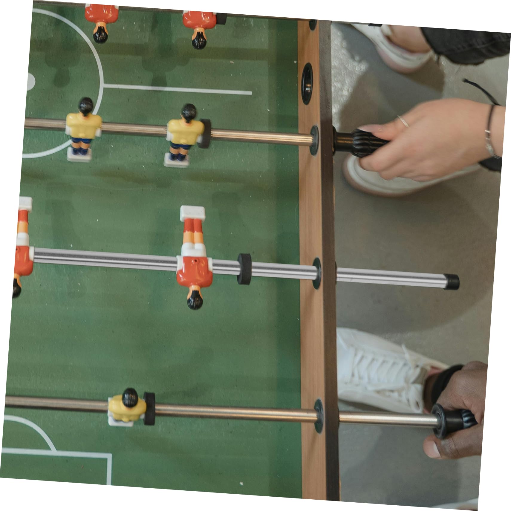 Aste Metalliche per Calcio Balilla Kisangel 2 Pezzi Ricambio Tavolo da Gioco