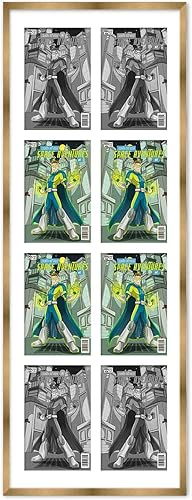 Miniatura 62 de Marco de cómic negro mate Para cómics publicados entre 1986 y el día actual (marco de madera maciza de cómic de la Edad Dorada), hecho