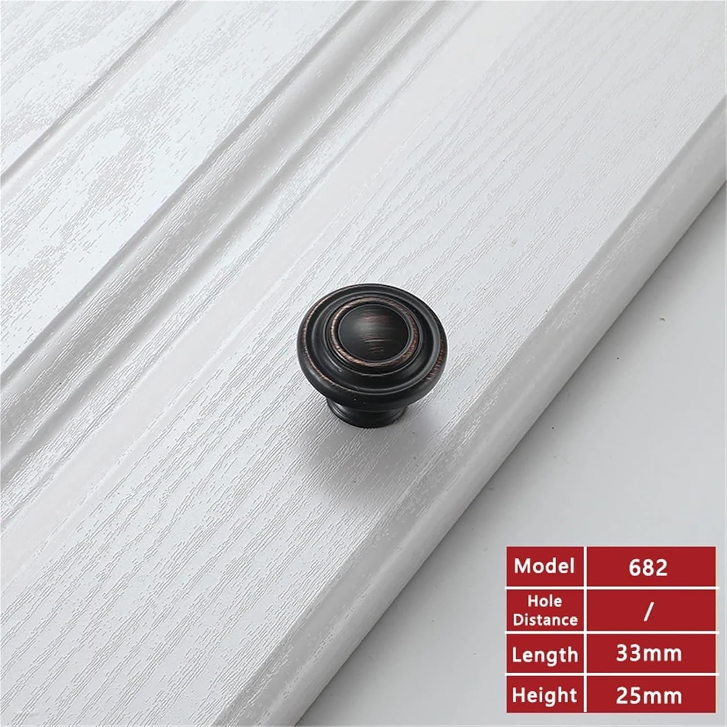 Zinc Black Bronze Handles Cupboard Door Pulls Furniture Handle Drawer Knobs Hardware 1Pcs(682 Single Hole)