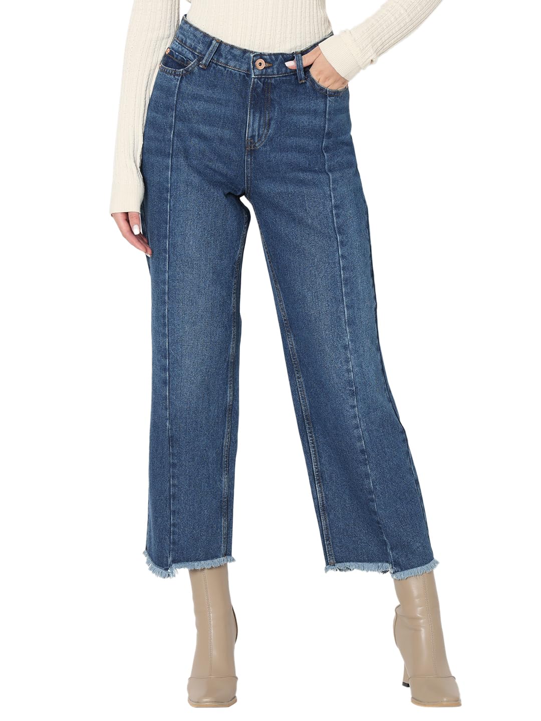 vero moda Women's Wide Leg Jeans-picture-39