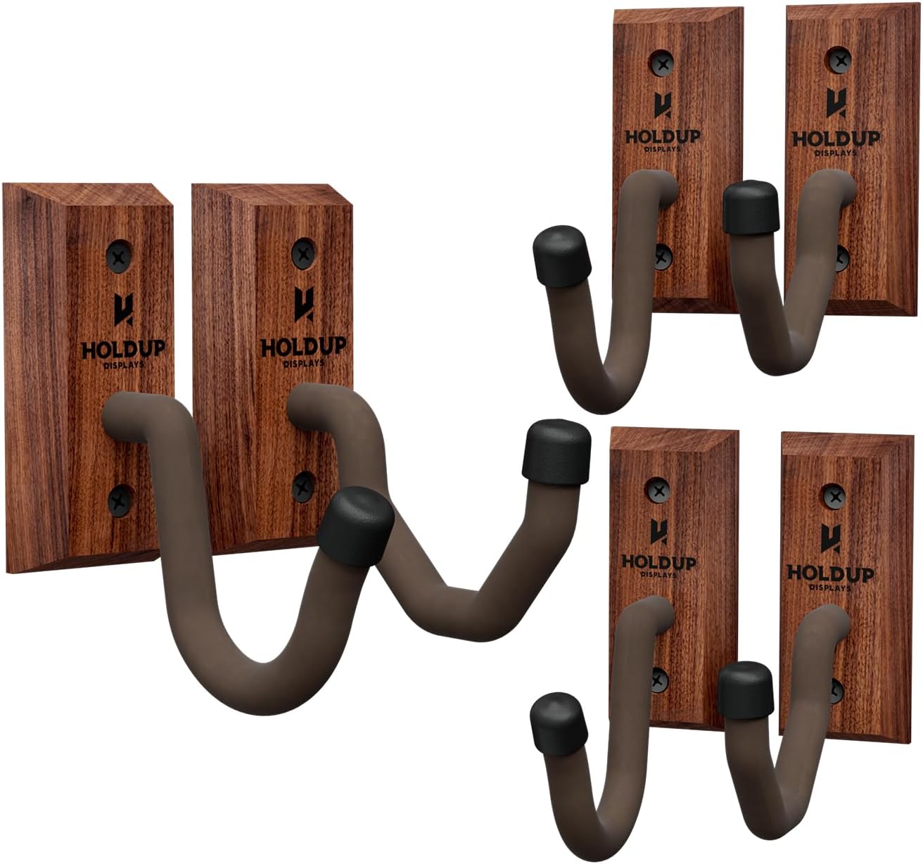 Hold Up Displays - Horizontal Gun Rack and Shotgun Hooks Store Any Rifle Shotgun and Bow - Real Hardwood Harvested in Wisconsin - Made in USA …