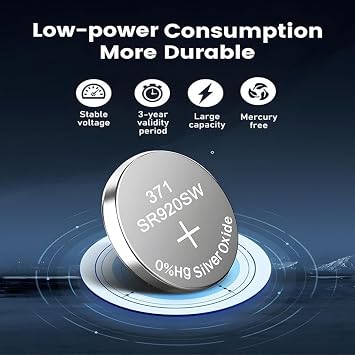 25 Pack SR920SW Watch Battery AG6 LR921 V371 1.55V Silver Oxide Battery 1.55v