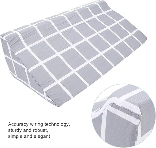 Miniatura 5 de Almohada de cuña de cama para apnea del sueño, cuña de almohada triangular, almohada de cuña de espuma extraíble para cabecero para dormir,