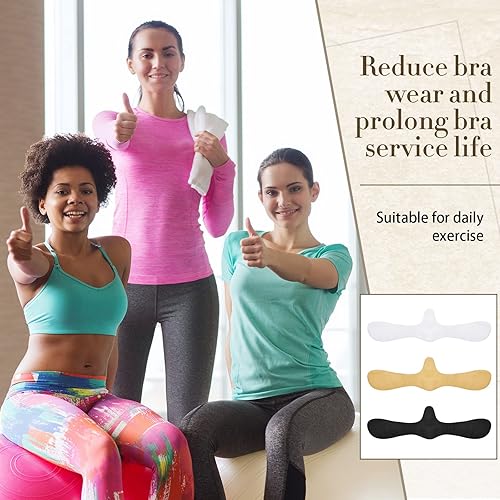 Miniatura 6 de 9 forros de algodón para brasier para sudar, almohadillas absorbentes de sudor debajo de los senos para mujeres y niñas