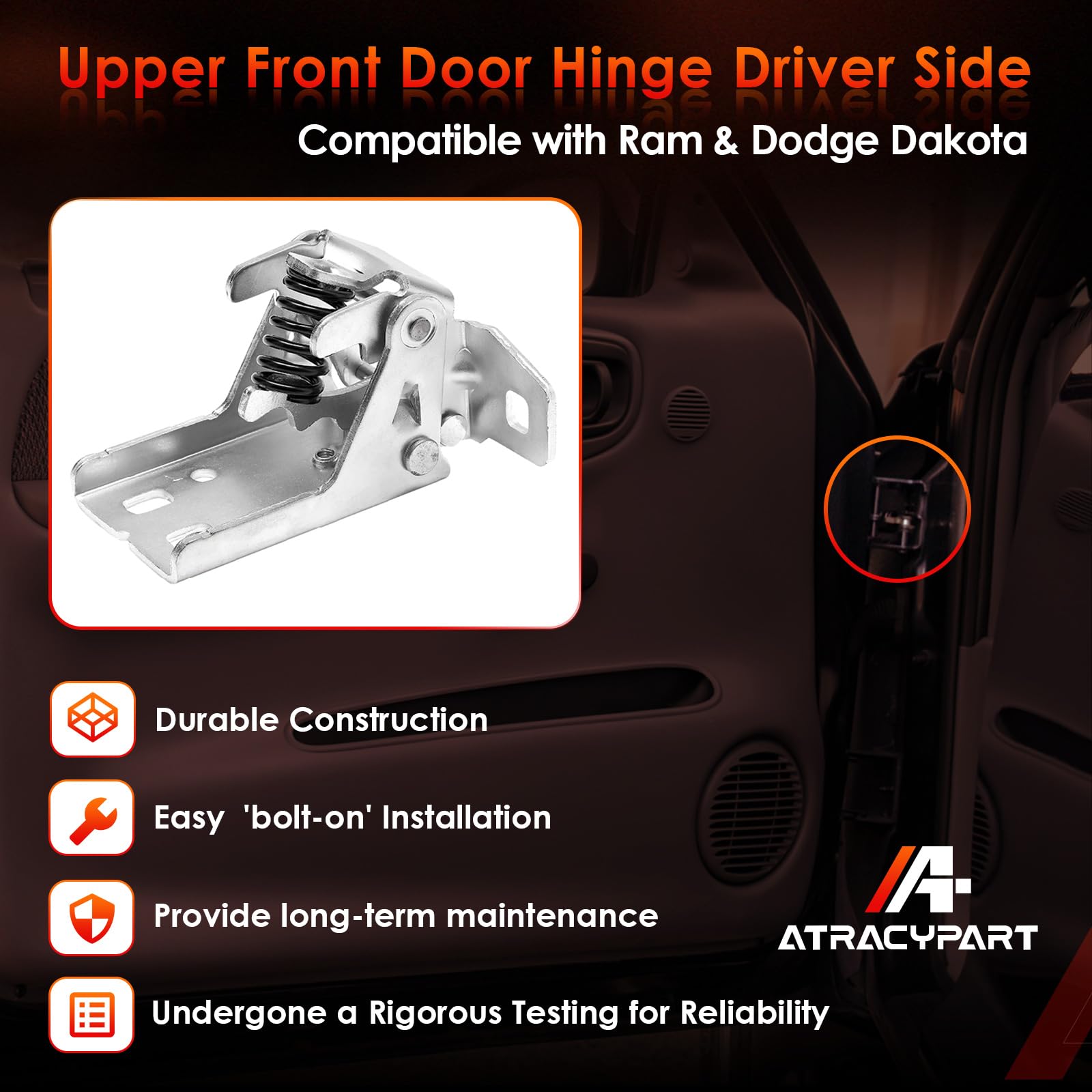 Door Hinge - Upper - LH - 71-74 B-Body