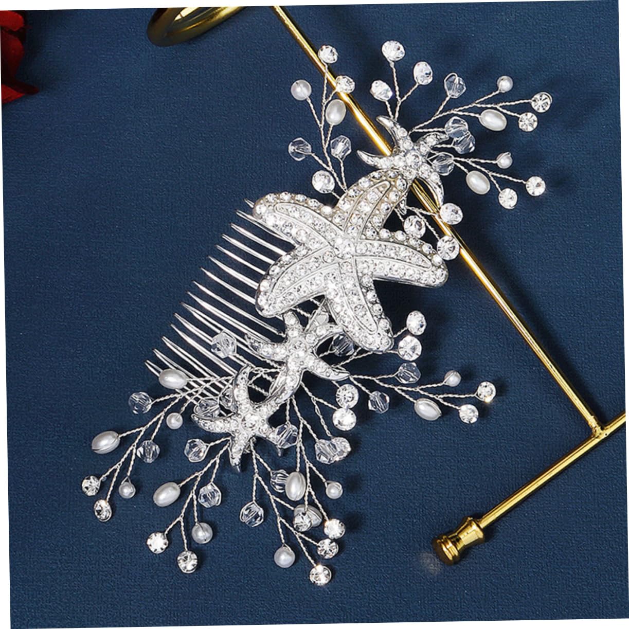 FOMIYES Lot de 3 Peignes à Cheveux Tendance en Strass pour Mariée Accessoire pour Enterrement de Vie de Jeune Fille de Jeune Fille