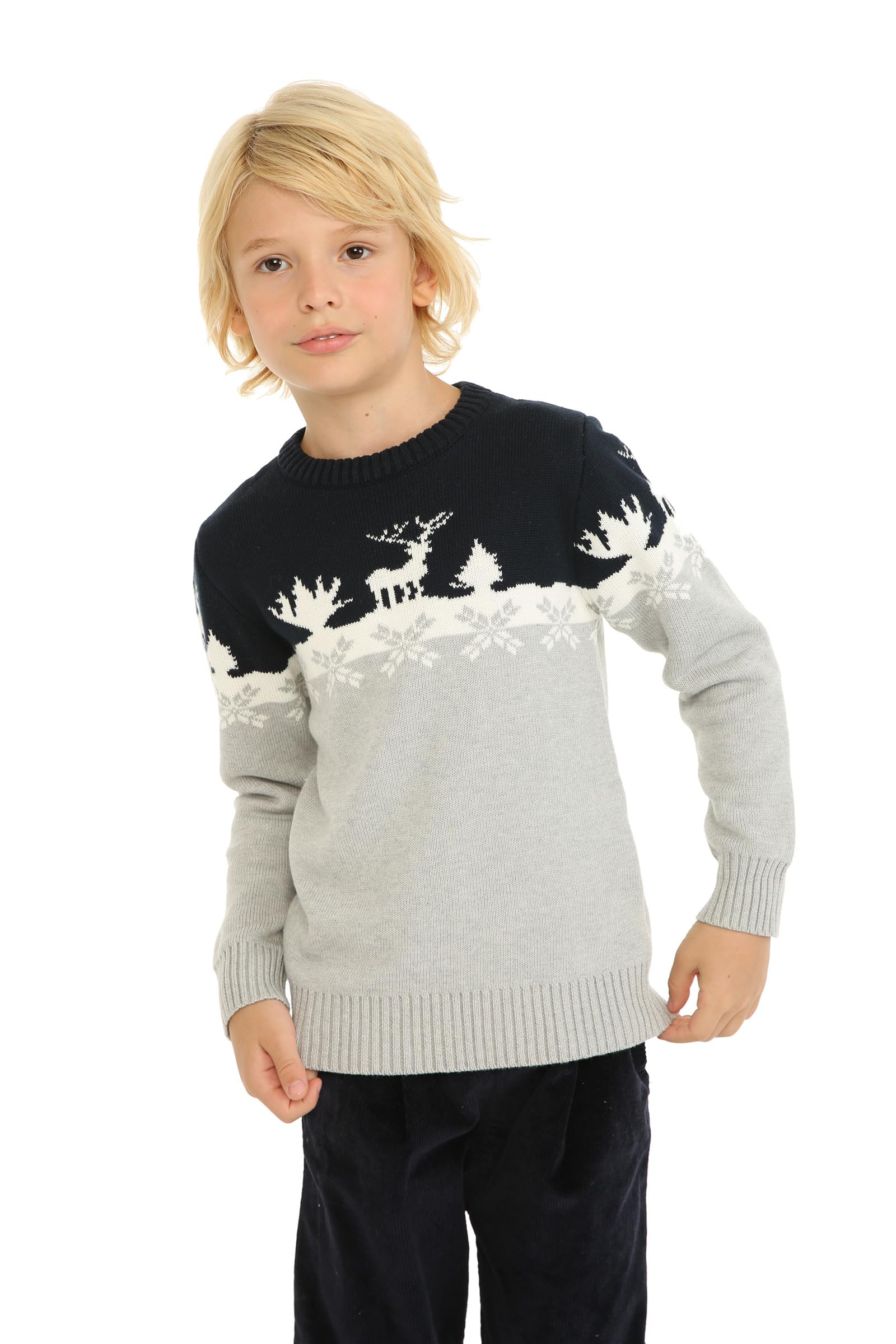 Mud Kingdom Niños Suéteres de Navidad Ropa de Renos de Navidad
