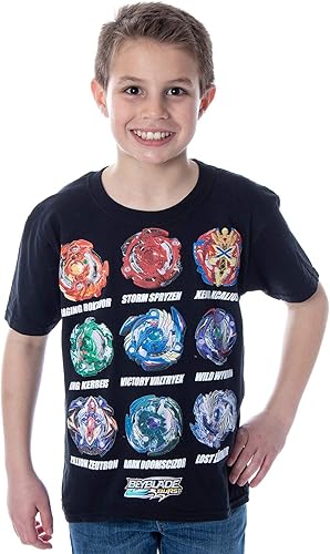 Beyblade Burst - Camiseta giratoria para niño