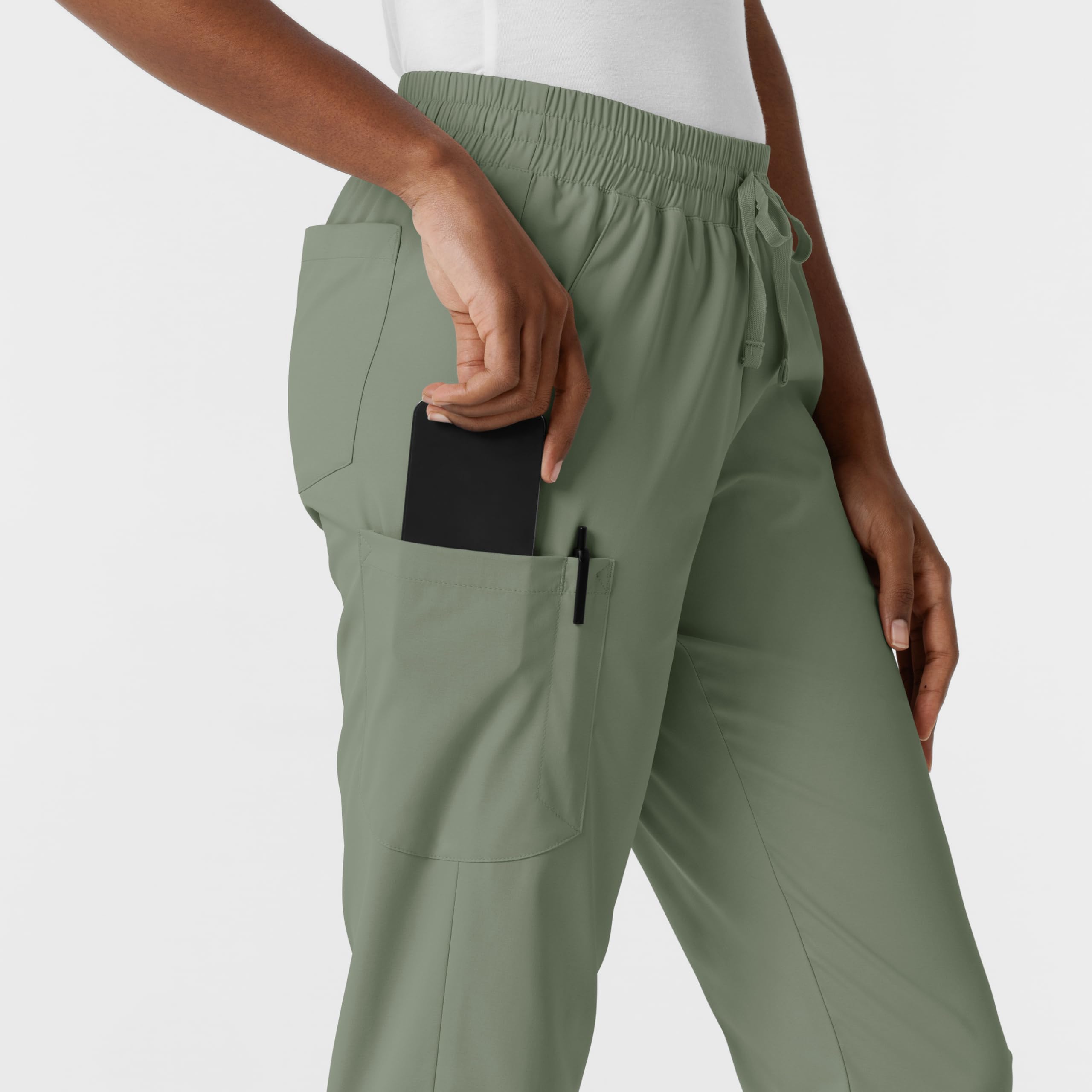 WonderWink Pantalón deportivo para mujer, Salvia, X-Large