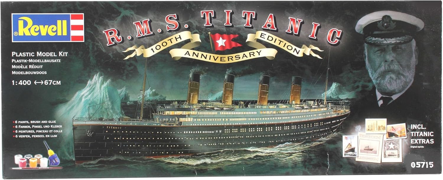 Revell 05715 1:400 RMS Titanic 100th Anniversary Edition Gift Set